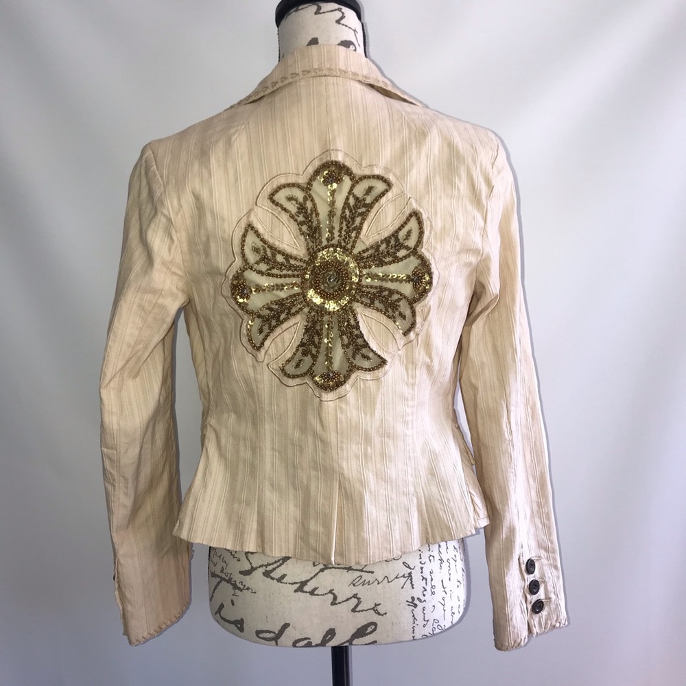 Taheri Blazer Jacket With Embroidery